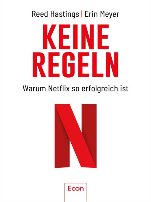 Title details for Keine Regeln by Reed Hastings - Available